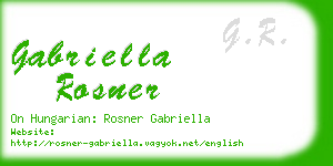 gabriella rosner business card
